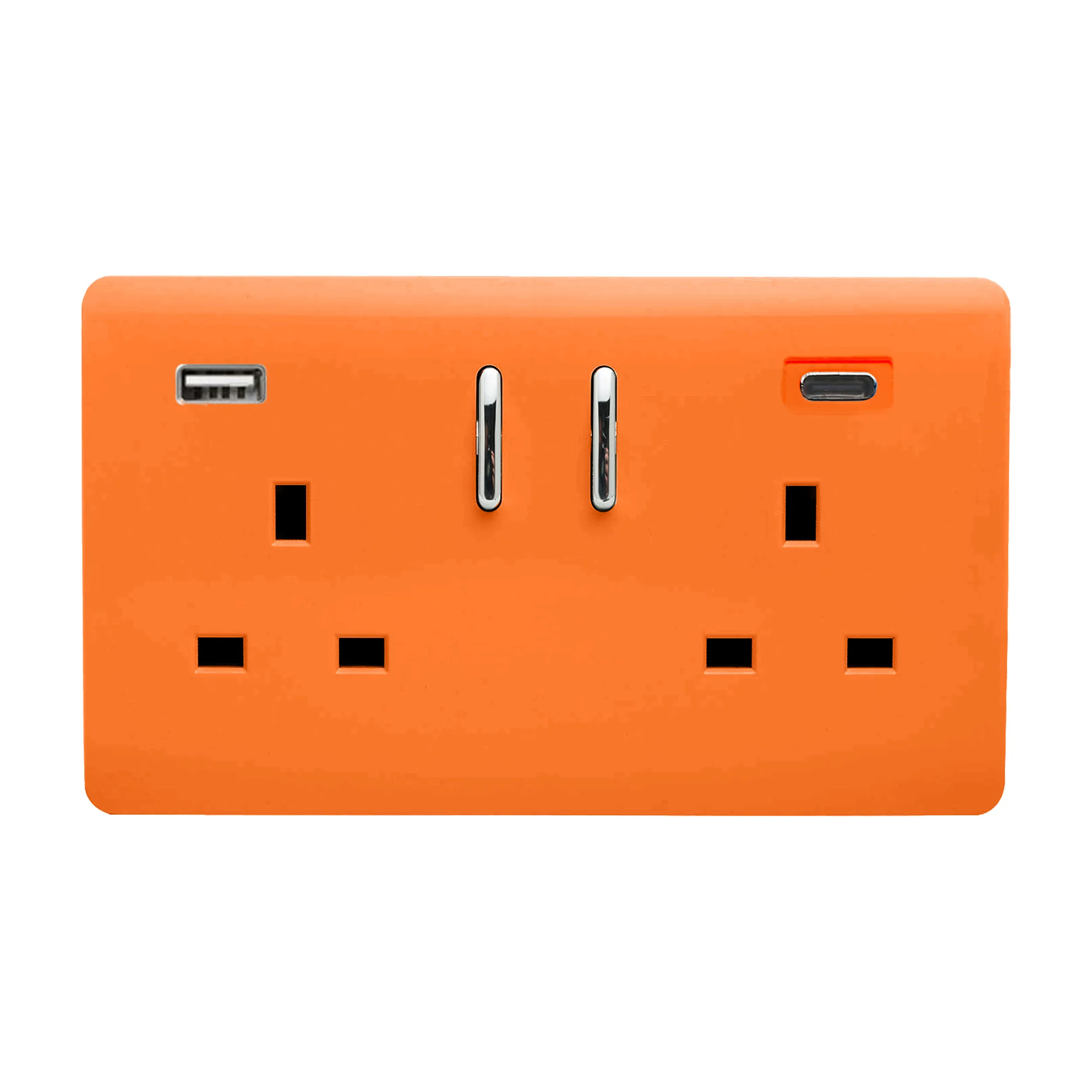 Orange Wiring Accessories Trendi Decorative Screwless